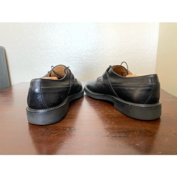 Cable & Co. Mens Oxford Dress Shoes Black Almond Toe Buckle Lace Up 10 main image 6